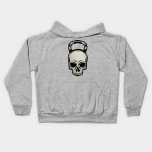 Skull dumbell Kids Hoodie